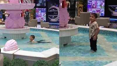 Adbhut Anand: VIP kid, uninvited splash: How little kid turned a mall fountain into his own swimming pool and won the internet's heart