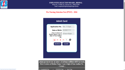 MP PNST admit card 2026 released at esb.mp.gov.in: Direct link to download hall ticket here