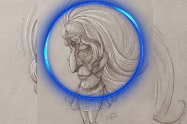This is not just a woman talking on the phone; only 2% of people can spot all 'four women' hidden in this sketch