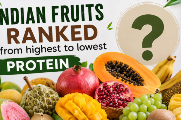 12 Indian fruits ranked from highest to lowest protein
