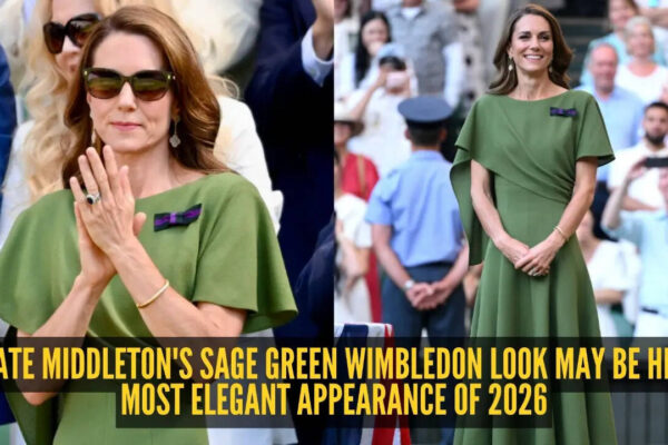 Kate Middleton saved her best Wimbledon look for last in a stunning sage green dress
