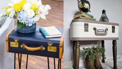 Turn an old suitcase into a side table: The upcycling DIY that makes vintage luggage useful again |