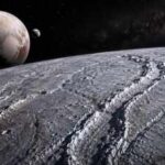 Pluto's moon Charon may have once spun once every 14 hours, and its ancient mountains still record how it slowed down