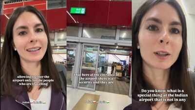 Indian Airports: A foreign tourist explains the difference between Indian and other international airports, "They are allowing people to enter who are..."