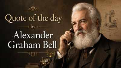 Quote of the day by Alexander Graham Bell: "The only difference between success and failure is the ability to take action" - lessons on beating procrastination, why ideas count for nothing without movement, from the inventor who gave the world the telephone