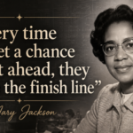 Quote of the day by Mary Jackson: "Every time we get a chance to get ahead, they move…" - a timeless reminder about resilience, fairness and hope