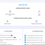 RUHS CUET round 1 seat allotment result 2026 released at ruhscuet2026.com: Direct link to download here