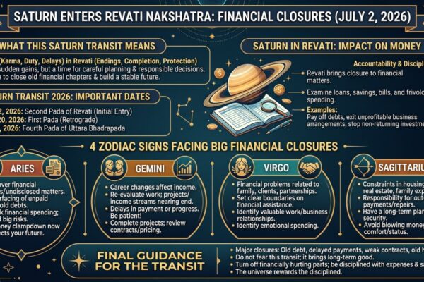 Saturn Enters Revati Nakshatra