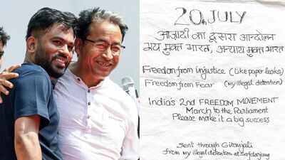 'Sent from my illegal detention': Sonam Wangchuk's message from Safdarjung Hospital calls for 'freedom from fear, freedom from injustice'