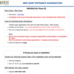SRMJEEE 2026 Phase 3 admit card and slot booking from July 2; exam on July 4 and 5