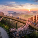 This Vietnamese Golden Bridge appears to be held up by giant stone hands: The architectural marvel attracting millions
