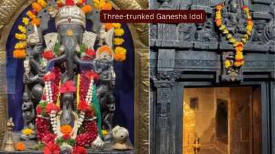 At this unique temple in Maharashtra, Lord Ganesha has three trunks and a secret underwater chamber; how travellers can reach here