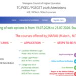 TS PGECET 2026 seat allotment result out at pgecetadm.tgche.ac.in; direct link to download here