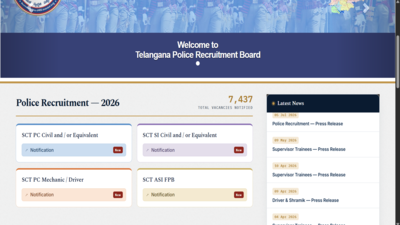 TSLPRB recruitment 2026: Notification out for 7,437 SI, Constable, ASI posts; check details