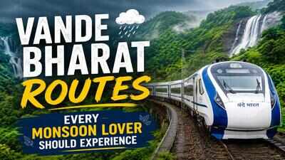 Vande Bharat routes every monsoon lover should experience at least once; waterfalls, Western Ghats, and scenic countryside await