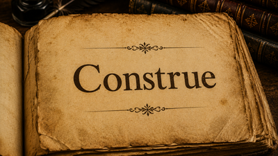 Word of the day: Construe
