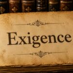 Word of the day: Exigence