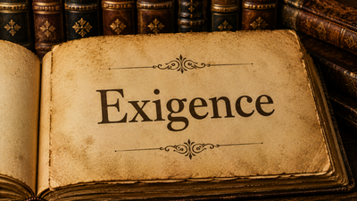 Word of the day: Exigence