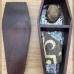 In 1956, an 11-year-old took an abbot’s kneecap and medieval tile from Glastonbury Abbey; 70 years later, his widow returned it from Australia