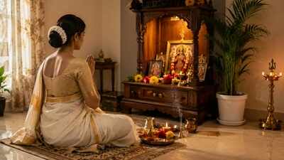 Which direction should you face while doing puja at home according to vastu?