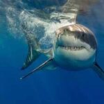As UK oceans warm up, experts warn great white sharks are 'already lurking off beaches' and another toothy predator could follow