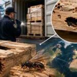 From 1952 to 2020, US inspectors recorded 2,562 woodwasp interceptions; researchers found wooden packaging was the dominant invasion pathway