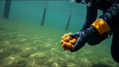 <b>Scientists placed 42 sea sponges in a polluted Spanish port. 455 days later, one species had thrived while four others died</b>