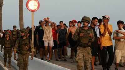 Nearly 1,000 migrant children were left stranded in Spain's Ceuta after a mass crossing from Morocco overwhelmed border authorities