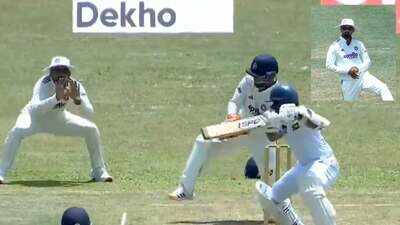 Blunder! KL Rahul's dropped catch proves costly for India in Colombo - WATCH