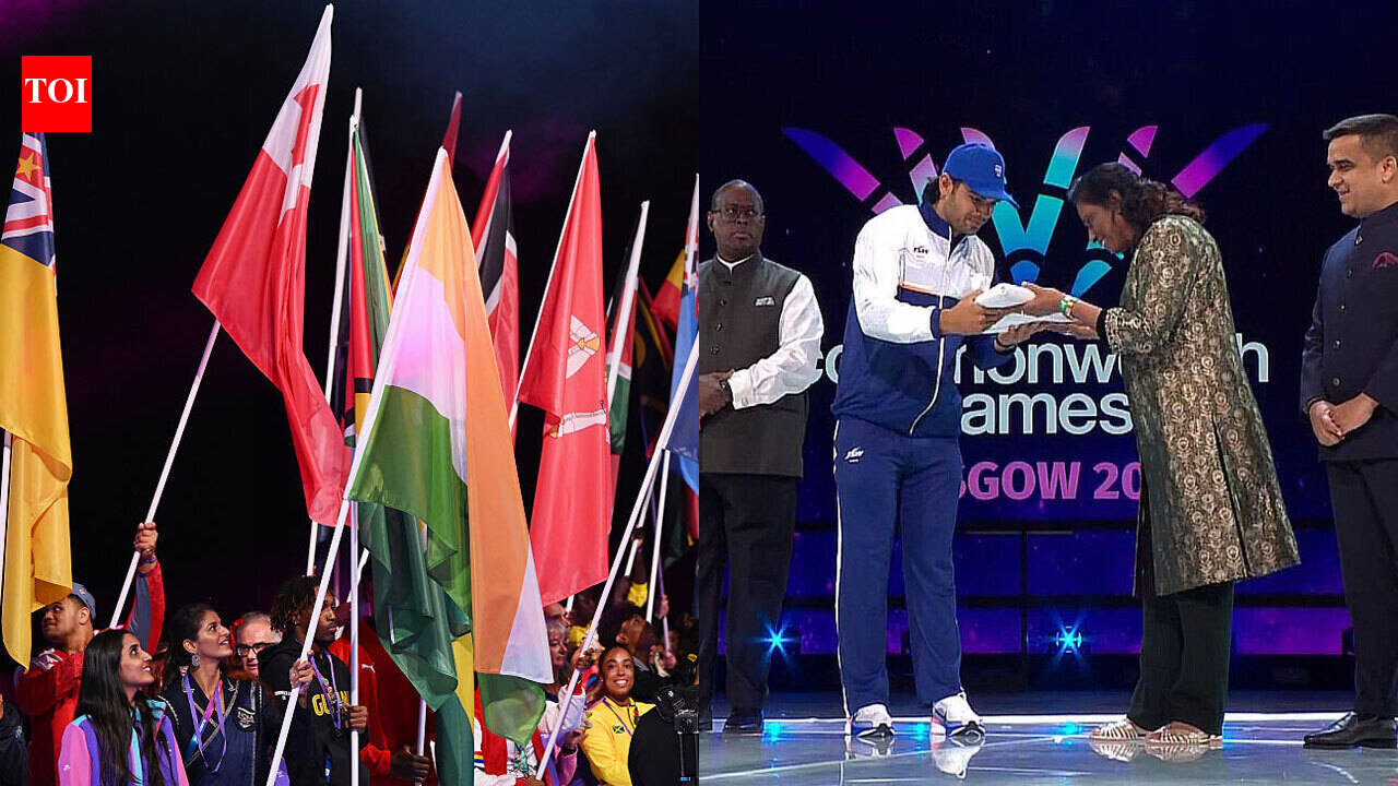 Over to Ahmedabad! Neeraj Chopra, PT Usha receive CWG flag as India's 2030 countdown begins | Commonwealth Games News