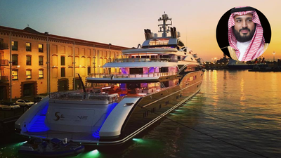 Saudi Crown Prince Mohammed bin Salman's $450 million superyacht hides a secret sea cabin deep inside the hull, designed to reduce seasickness and ensure peaceful sleep during rough voyages