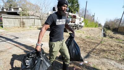 One Houston man began clearing illegally dumped trash alone; his daily cleanups grew into a 100-volunteer movement