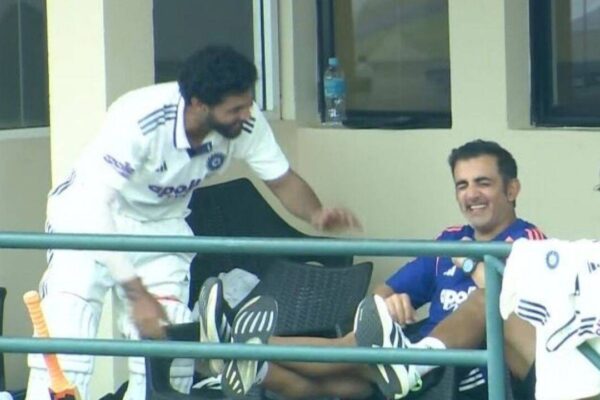 India Vs Sri Lanka Warm-Up Match: Ravindra Jadeja’s Kuldeep Yadav imitation leaves Gautam Gambhir in splits - Watch | Cricket News