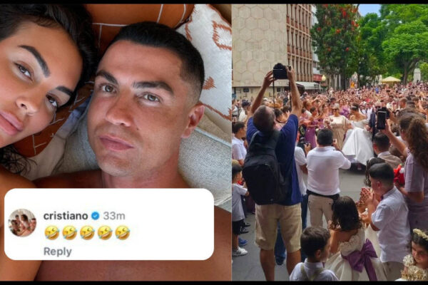 Watch: Ronaldo wedding rumours go badly wrong as hundreds of fans crash another couple’s big day | Football News