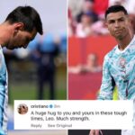 Cristiano Ronaldo sends message to Lionel Messi after father's death