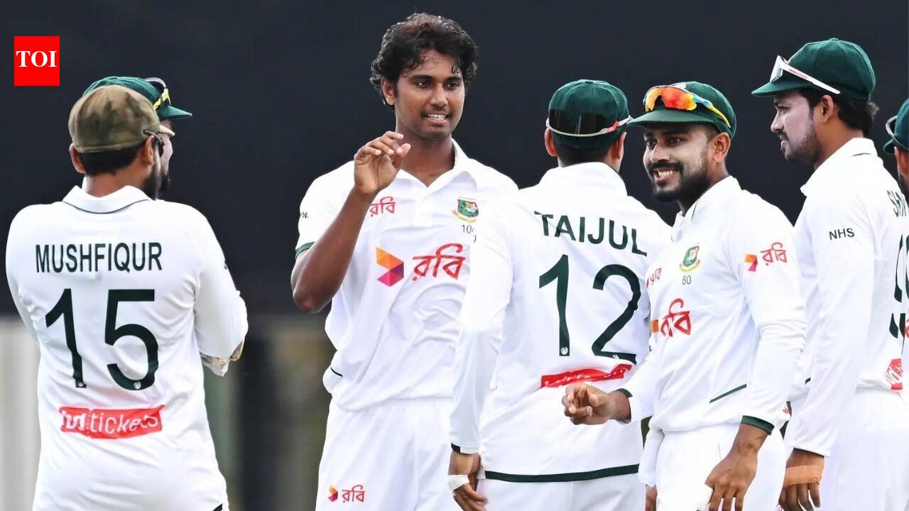 Hasan Mahmud's career best 6-55 blows Australia away; Bangladesh take control on day 1 of Darwin Test