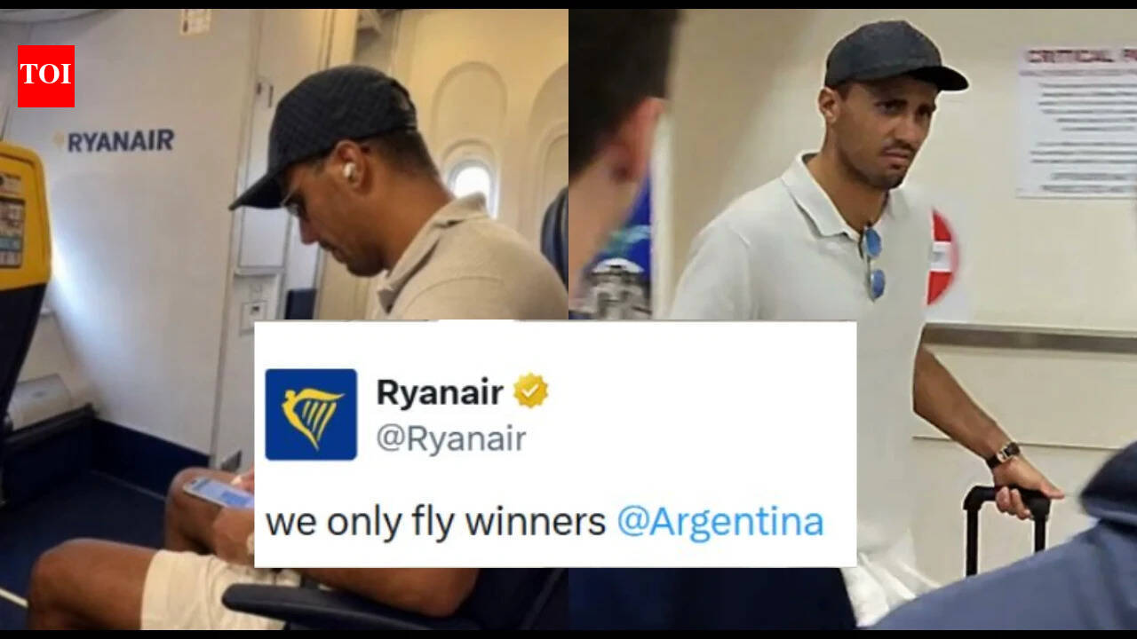 Ryanair brutally mocks Argentina after World Cup winner Rodri spotted on ultra-low-budget flight