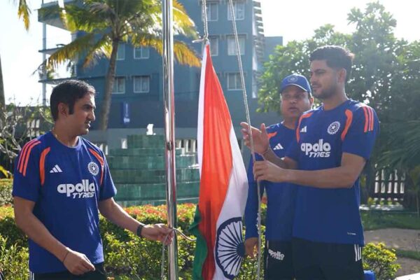 Independence Day: Gautam Gambhir, Shubman Gill hoist Tricolour in Galle ahead of India’s historic 600th Test