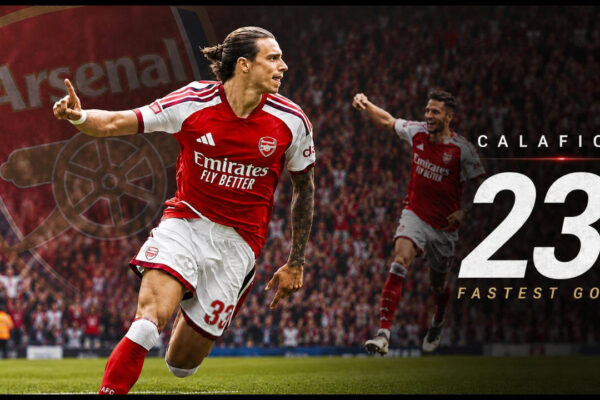 Arsenal’s Calafiori scripts history, sets stunning 118-year record with fastest-ever Community Shield goal