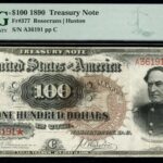 In 1890, the US printed 120,000 unusual $100 'Watermelon' notes; only about 35 are known to survive, and one is returning to auction