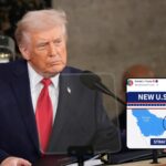 Trump shares image calling Hormuz 'new US territory'; Iran says strait 'closed'