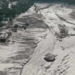 Nepal floods: Aerial views reveal trail of destruction after powerful surge of ice, mud and boulders
