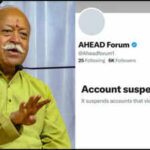 RSS Chief Mohan Bhagwat's US event organiser AHEAD’s X account suspended ahead of programme