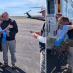A 55-year-old Missouri official reached the 13,804-foot summit of Wyoming's highest mountain and signed its register; he then disappeared for 5 days before rescuers found him alive and severely dehydrated