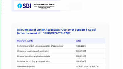SBI Clerk Recruitment 2026: Last date to apply today for 9,124 posts; check direct link here