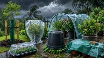 6 simple ways to protect your plants from heavy rain and strong monsoon winds |