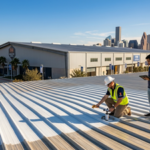 A cooling film developed at the University of Illinois was tested on Houston infrastructure for FIFA; treated metal roofs stayed over 40°F cooler in direct sunlight without using electricity