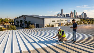 A cooling film developed at the University of Illinois was tested on Houston infrastructure for FIFA; treated metal roofs stayed over 40°F cooler in direct sunlight without using electricity