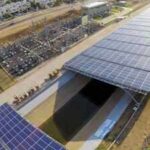 A half-mile solar strip floats above an irrigation canal in Gujarat, generating 1.6 million kilowatt-hours of power while saving 2.38 million gallons of water from evaporation
