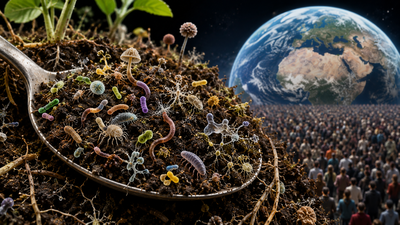 A teaspoon of healthy soil contains more living organisms than there are humans on Earth, yet scientists say most species remain unknown